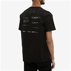 TAKAHIROMIYASHITA TheSoloist. Men's Geometric Morse Code T-Shirt in Black