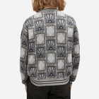 RASSVET Men's Pattern Logo Jacquard Knit in Grey