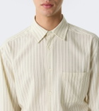 The Row Uday striped cotton poplin shirt