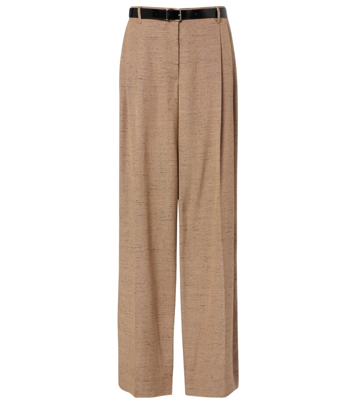 Photo: Dolce&Gabbana Pleated belted wide-leg pants