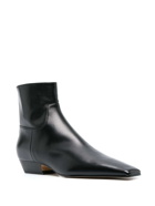 KHAITE - Marfa Leather Ankle Boots