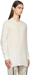 Rick Owens White Basic Long Sleeve T-Shirt