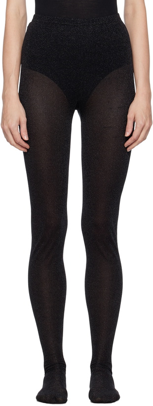 Photo: Anna Sui Black Glittered Tights