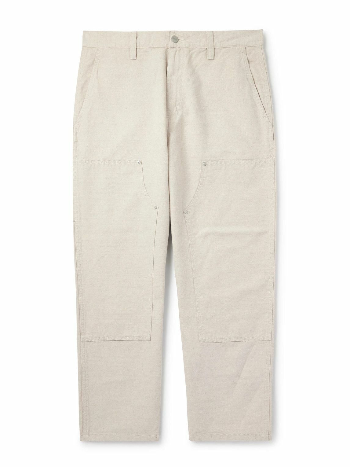 Carhartt WIP - Walter Double Knee Straight-Leg Cotton-Canvas Trousers - Neutrals