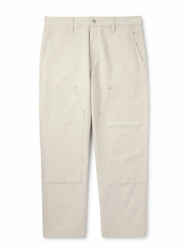 Photo: Carhartt WIP - Walter Double Knee Straight-Leg Cotton-Canvas Trousers - Neutrals