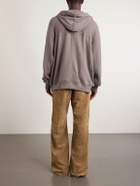 Rick Owens - Organic Cotton-Terry Zip-Up Hoodie - Gray