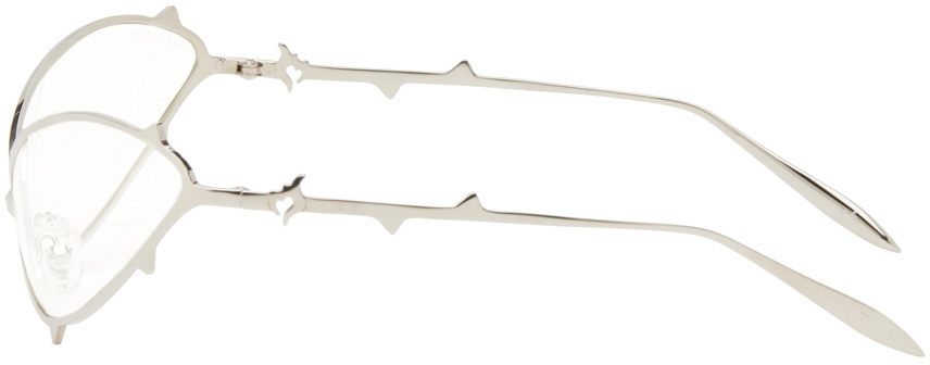 MAUSTEIN Silver Metal Spike Sunglasses