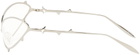 MAUSTEIN Silver Metal Spike Sunglasses