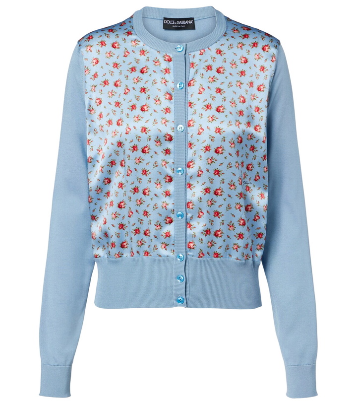 Photo: Dolce&Gabbana Floral silk cardigan
