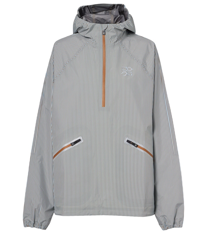 Photo: Loewe x On Storm striped half-zip jacket