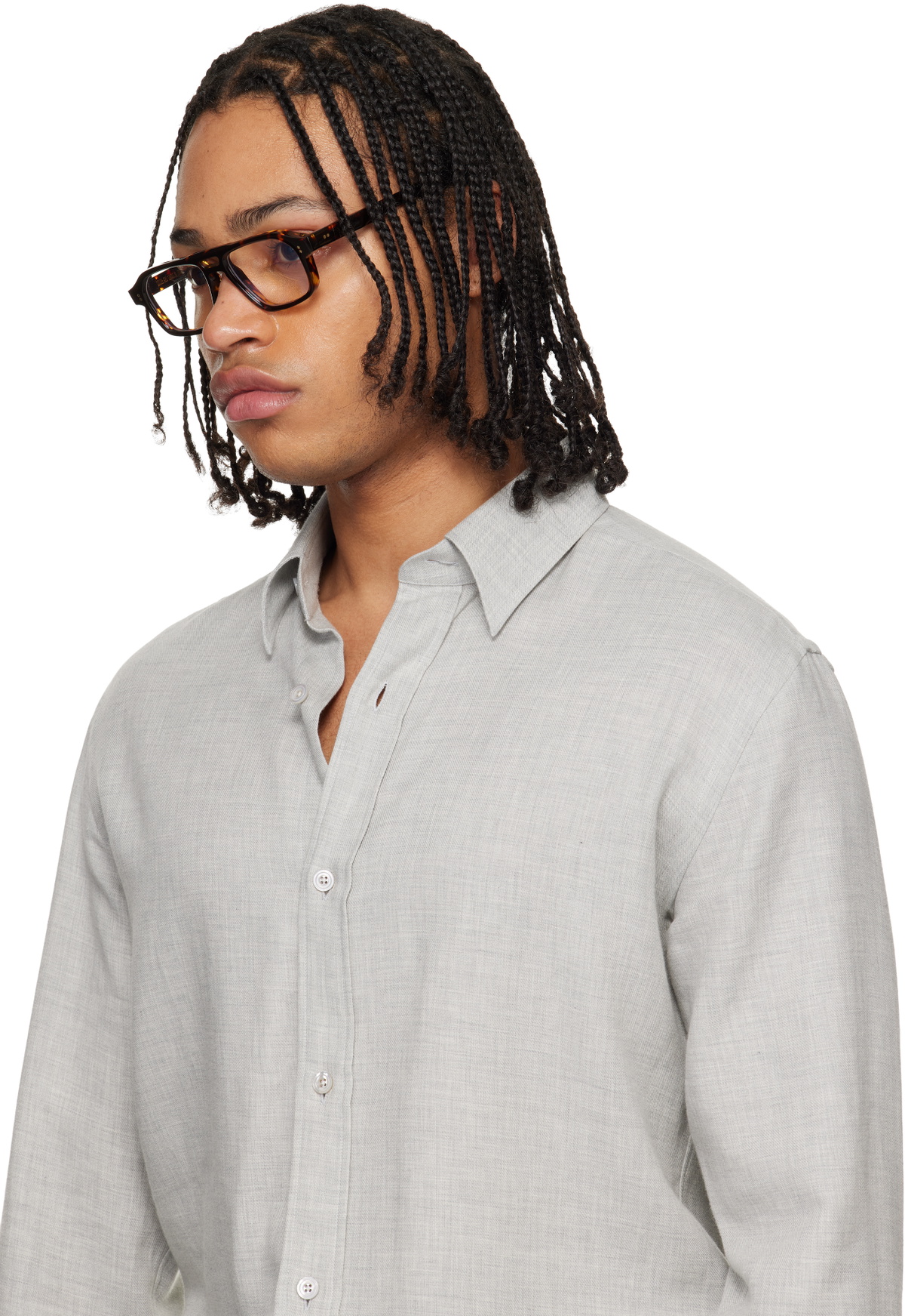 Cutler and Gross Brown GR15 Aviator Optical Glasses
