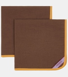 La DoubleJ Rainbow Chocolate Large set of 2 napkins