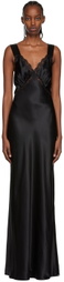 Reformation Black Chania Maxi dress