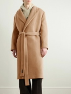 Fear of God - Oversized Double-Breasted Belted Melton Wool Overcoat - Brown