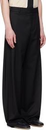 System SSENSE Exclusive Black Twill Trousers