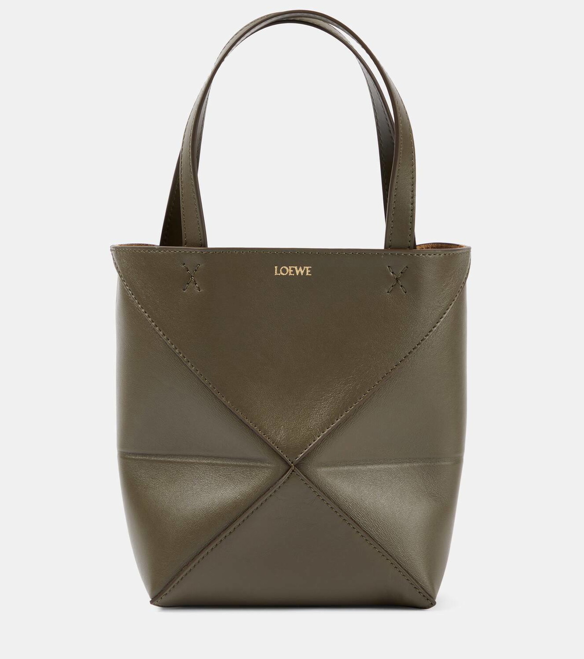 Loewe Puzzle Fold Mini leather tote bag Loewe