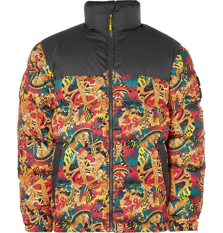 Photo: The North Face - 1992 Nuptse Printed Quilted Shell Down Jacket - Yellow