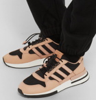adidas Consortium - Hender Scheme ZX 500 RM MT Leather and Mesh Sneakers - Black