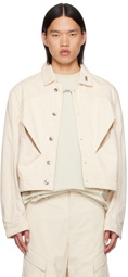 HELIOT EMIL Off-White Equisetum Denim Jacket