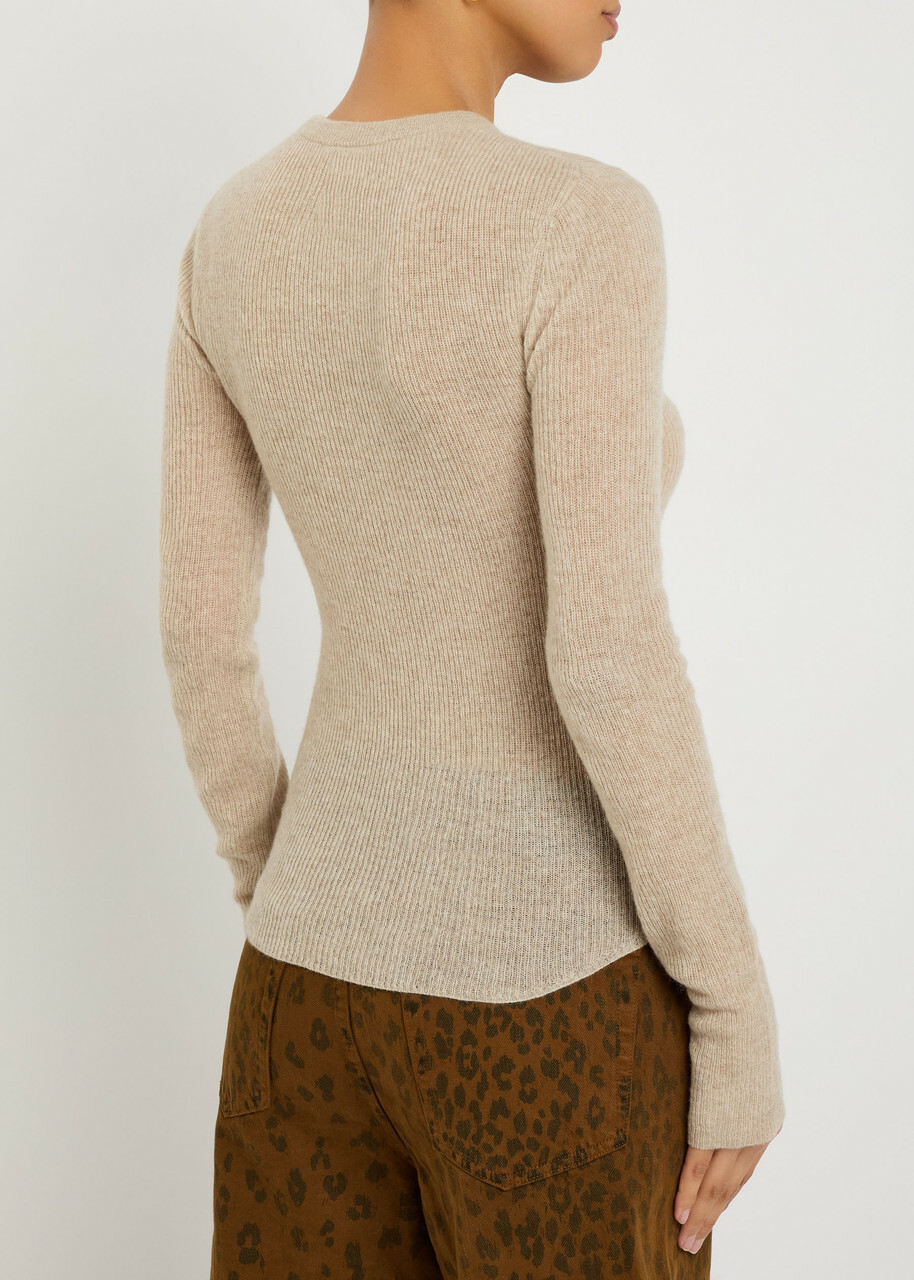 Citizens OF Humanity Alessia Wool and Cashmere-blend top Khaki