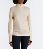 Moncler Grenoble Wool and silk jersey ski top