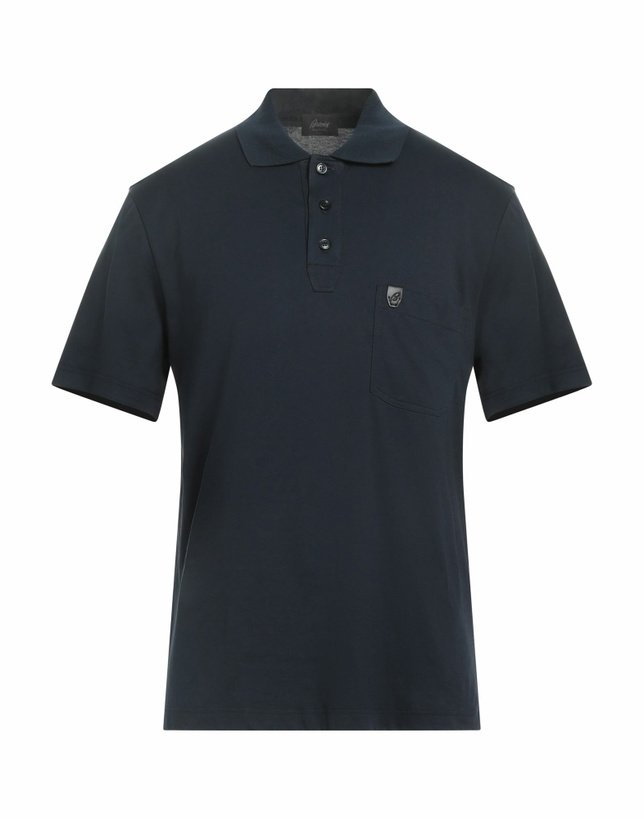 Photo: Brioni Mens Polo shirt Midnight in Blue