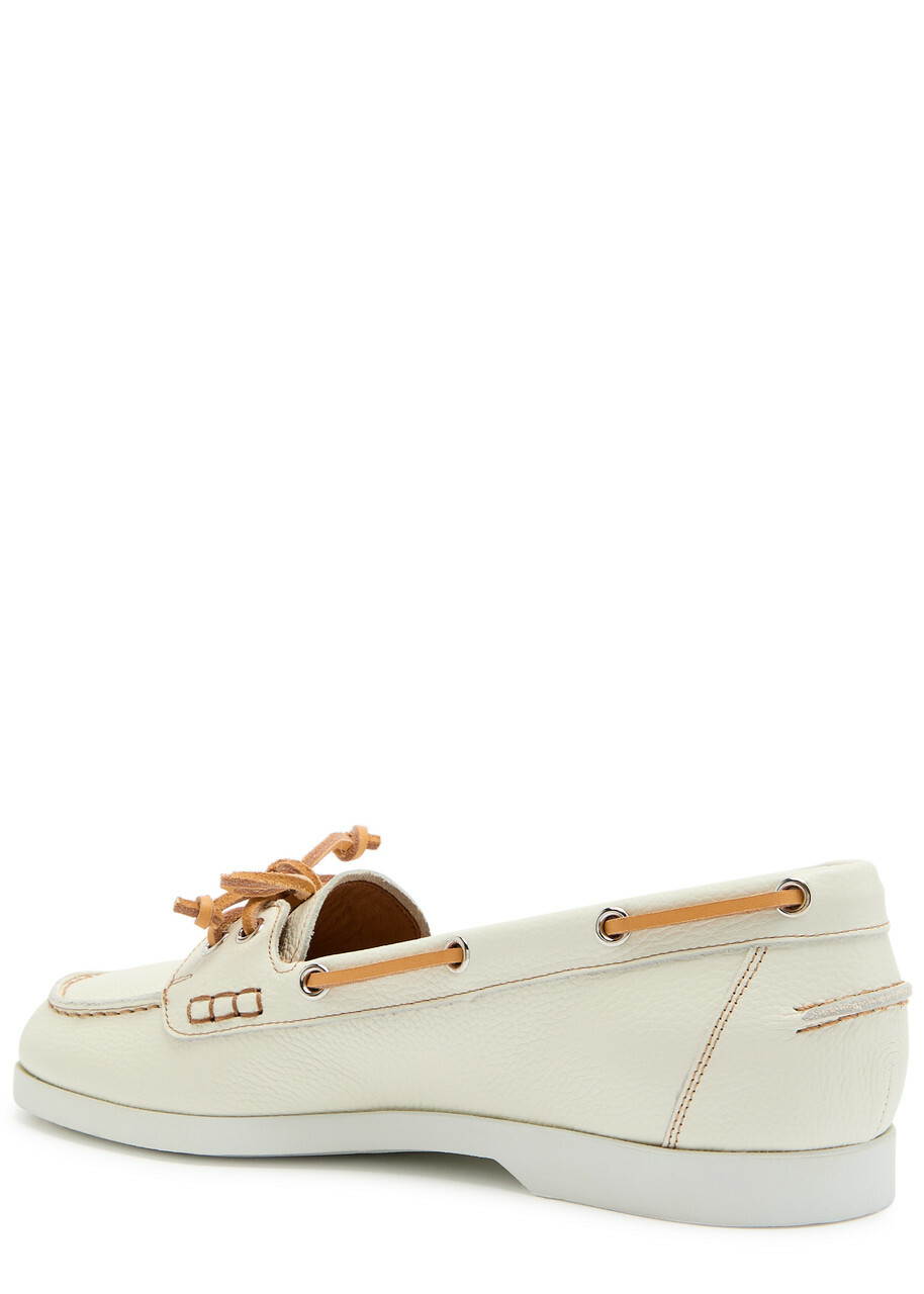 Atp Atelier Nesso Grained Leather Loafers Beige