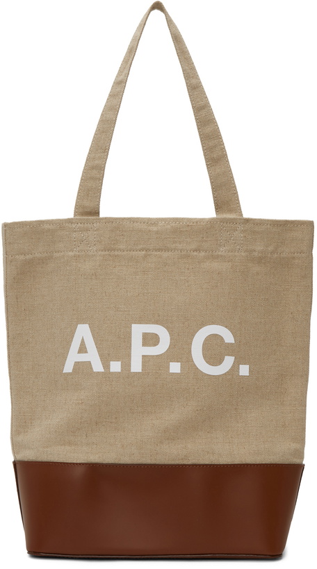 Photo: A.P.C. Beige & Brown Axelle Tote