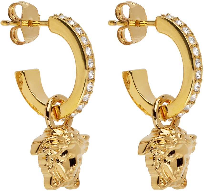 Versace Tribute Medusa hoop earrings - Gold