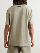 FEAR OF GOD ESSENTIALS - Logo-Appliquéd Cotton-Jersey T-Shirt - Gray