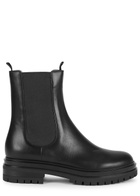 Gianvito Rossi 40 Leather Chelsea Boots Black