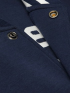Polo Ralph Lauren - Logo-Appliquéd Embroidered Cotton-Blend Bomber Jacket - Blue