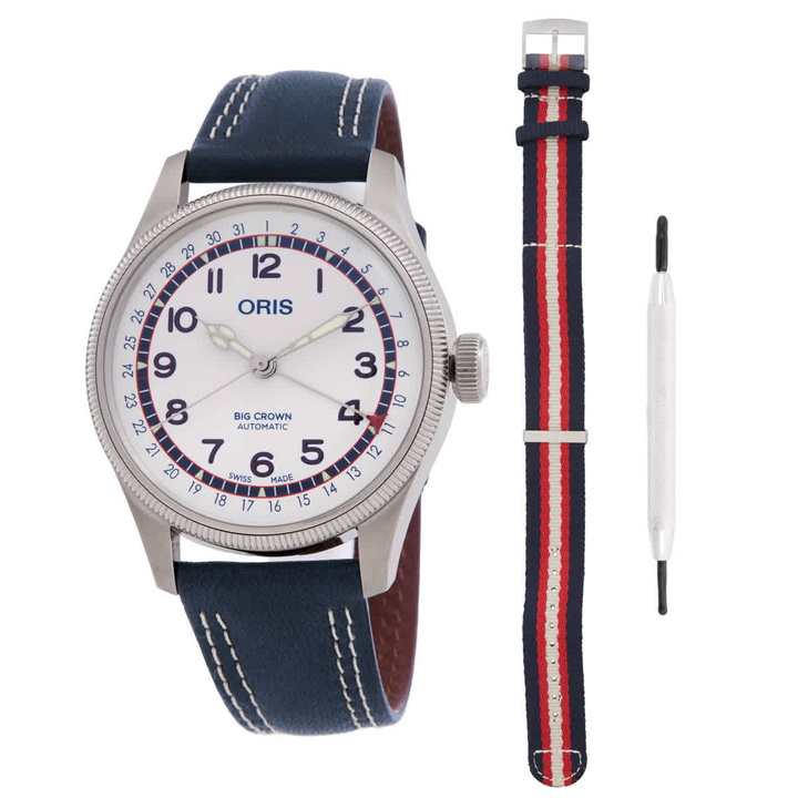 Photo: Oris Big Crown Hank Aaron Limited Edition Automatic White Dial Watch 01 754 7785 4081-Set