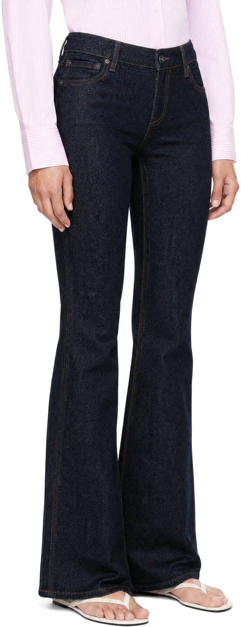 KHAITE Navy Conforti Jeans