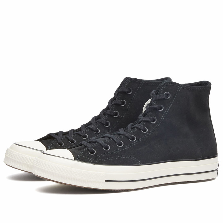 Photo: Converse Men's Chuck 70 Seasonal Color Suede Sneakers in Black/Egret/Ancestral Blue