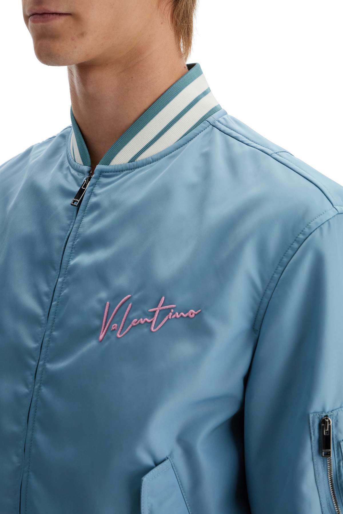 アウターその他 VALENTINO GARAVANI 'VLogo' bomber jacket Blue Valentino Garavani Vlogo Bomber Jacket | Blue | FARFETCH CA