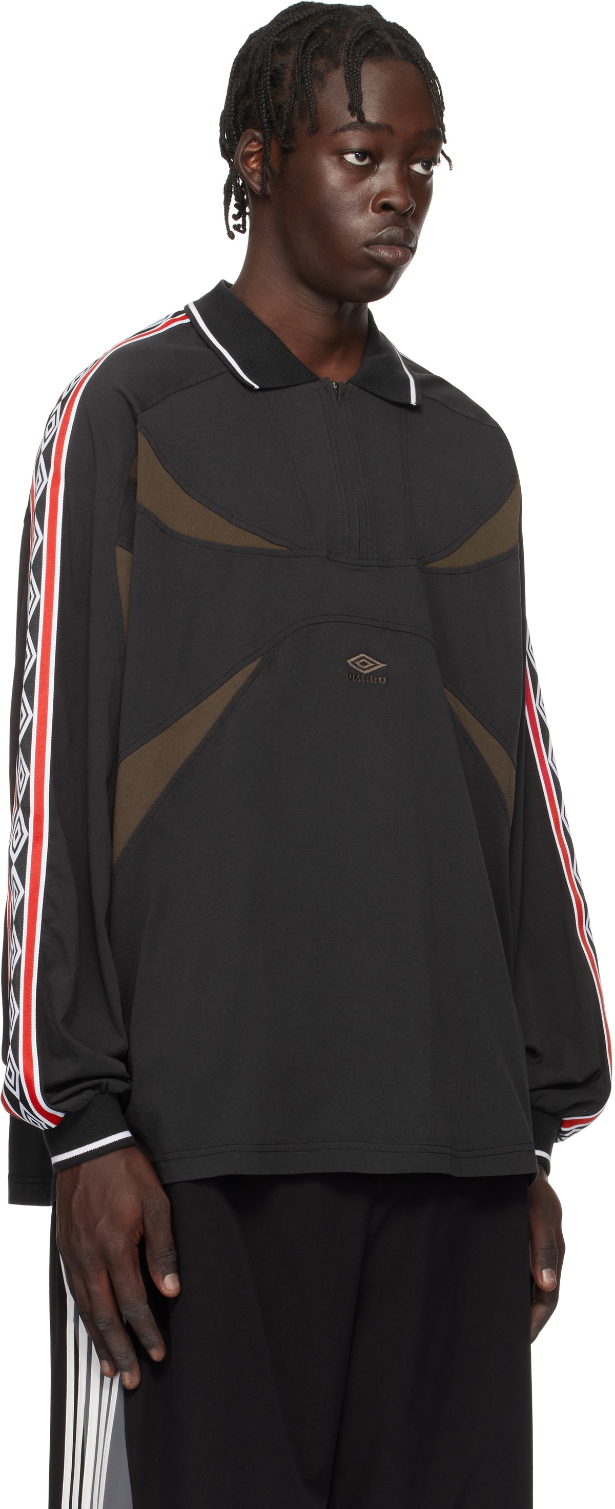 Umbro Black Taped Polo Umbro