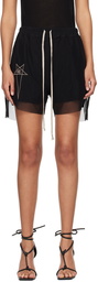 Rick Owens Black Champion Edition Dolphin Shorts