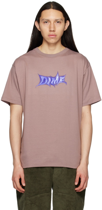 Photo: Dime Pink Ghostly Font T-Shirt