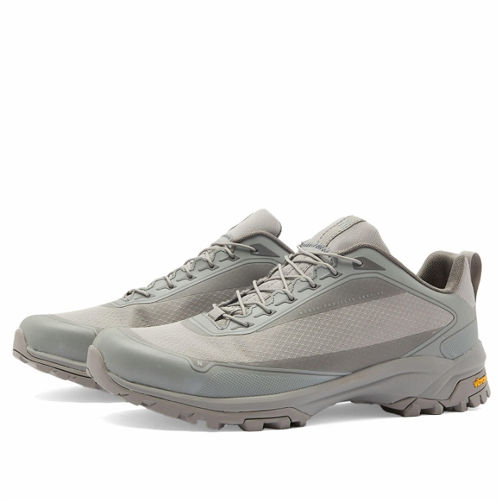 Photo: Norse Projects Men's Laced Up Runner V02 Sneakers in Warm Grey