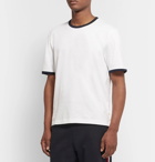 Thom Browne - Contrast-Tipped Cotton-Jersey T-Shirt - White