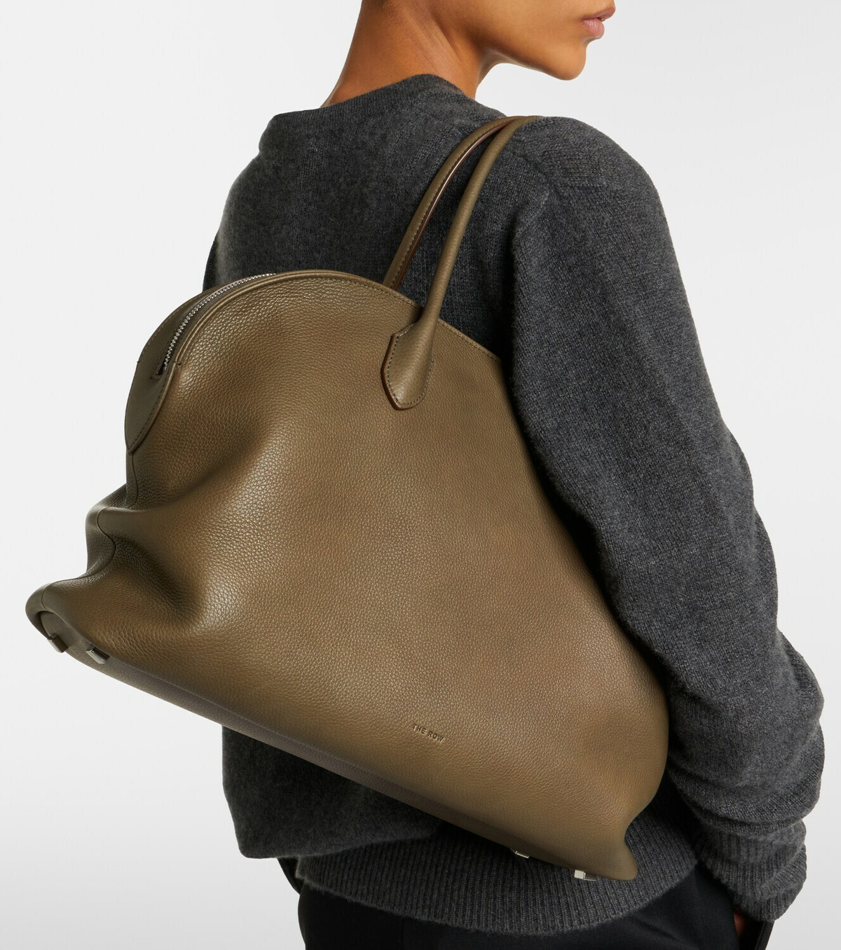 The Row Agnes 15 leather tote bag