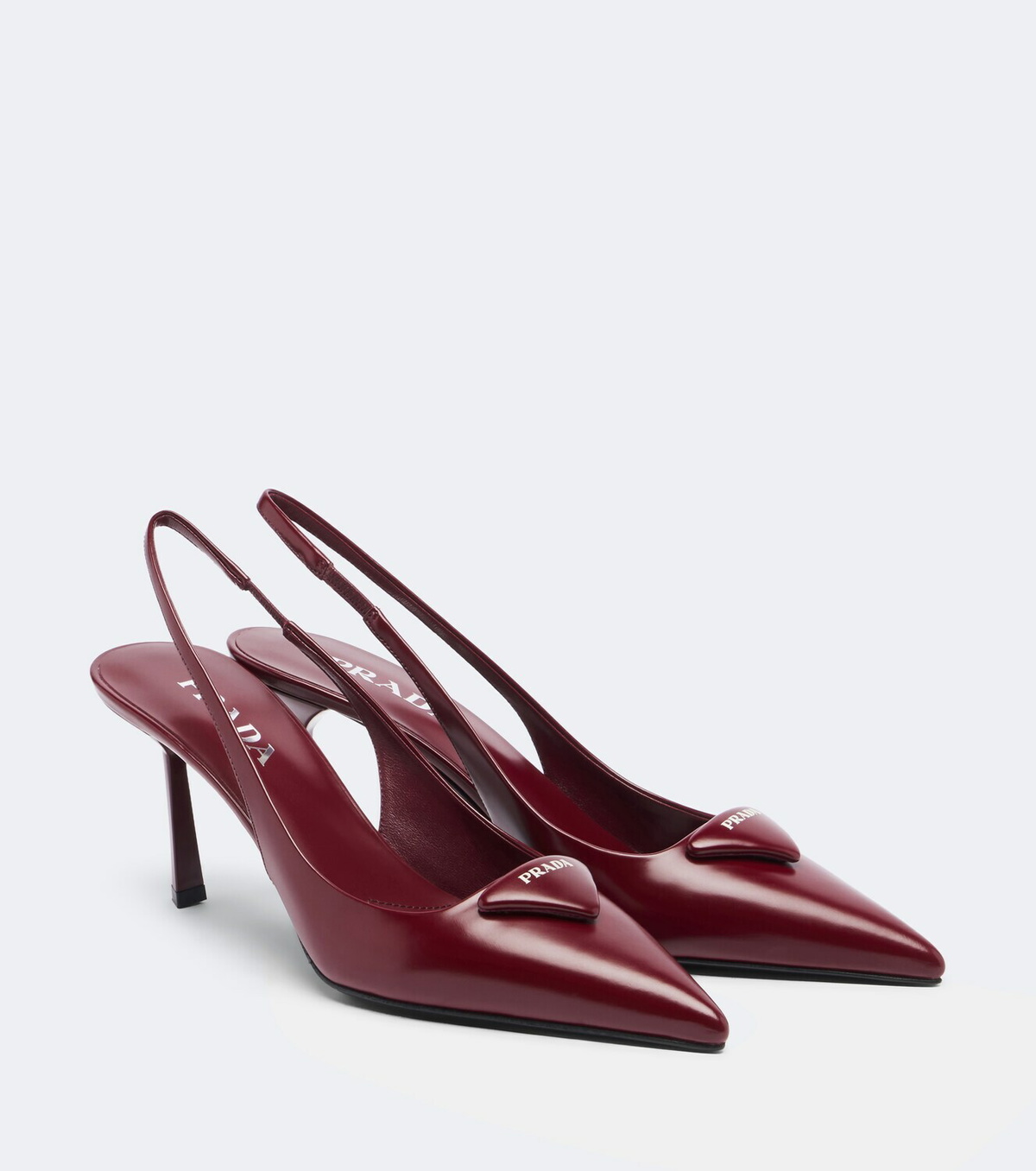 Prada Leather slingback pumps