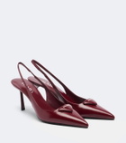 Prada Leather slingback pumps