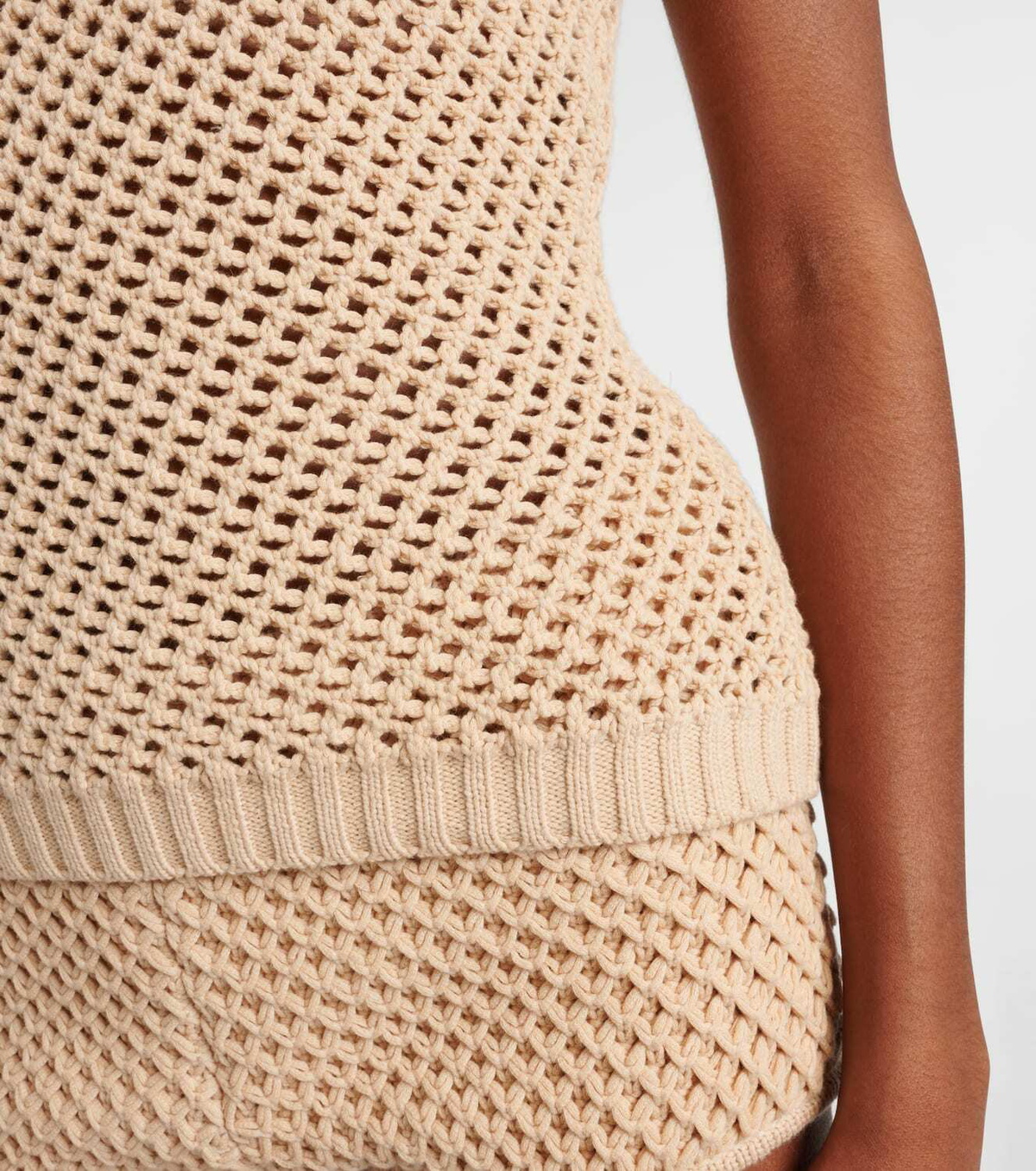 Elie Saab Crochet floral-appliqué cotton-blend top
