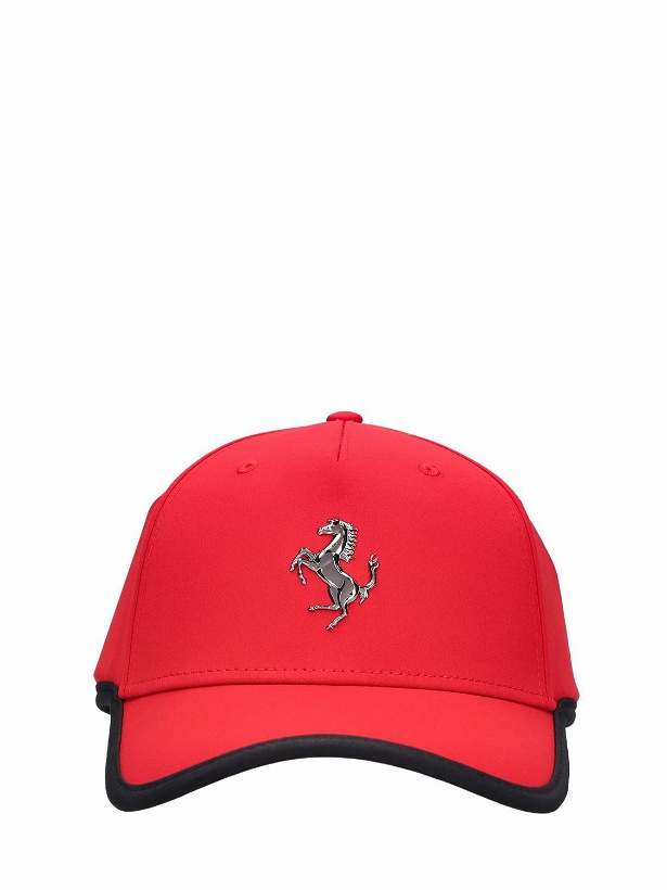 Photo: FERRARI - Logo Stretch Polyester Baseball Cap