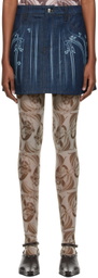 Anne Isabella Blue Denim Mini Skirt