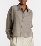 The Frankie Shop Arlen plaid wool-blend shirt