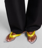 Alaïa Invisible satin thong sandals