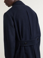 Boglioli - Double-Breasted Virgin Wool and Cashmere-Blend Twill Coat - Blue